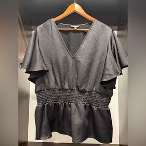 Express Blouse Black V-Neck Women's Top